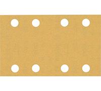 Bosch Professional 10x Carte abrasive Expert C470 con 8 fori (per Legno duro, Vernice su legno, 80x133 mm, Grana 180, accessorio Levigatrice orbitale)