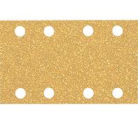 Bosch Professional 10x Carte abrasive Expert C470 con 8 fori (per Legno duro, Vernice su legno, 80x133 mm, Grana 40, accessorio Levigatrice orbitale)