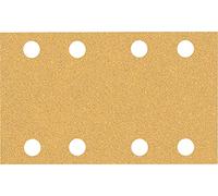 Bosch Professional 10x Carte abrasive Expert C470 con 8 fori (per Legno duro, Vernice su legno, 80x133 mm, Grana 60, accessorio Levigatrice orbitale)