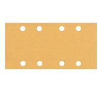 Bosch Professional 10x Carte abrasive Expert C470 con 8 fori (per Legno duro, Vernice su legno, 93x186 mm, Grana 100, accessorio Levigatrice orbitale)