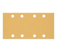 Bosch Professional 10x Carte abrasive Expert C470 con 8 fori (per Legno duro, Vernice su legno, 93x186 mm, Grana 80, accessorio Levigatrice orbitale)