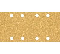 Bosch Professional 10x Carte abrasive Expert C470 con 8 fori (per Legno duro, Vernice su legno, 93x186 mm, Grana 40, accessorio Levigatrice orbitale)