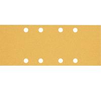 Bosch Professional 10x Carte abrasive Expert C470 con 8 fori (per Legno duro, Vernice su legno, 93x230 mm, Grana 80, accessorio Levigatrice orbitale)