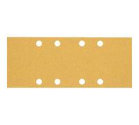 Bosch Professional 10x Set di carte abrasive Expert C470 con 8 fori (per Legno duro, Vernice su legno, 93x230 mm, Grana 60/80/120, accessorio Levigatrice orbitale)