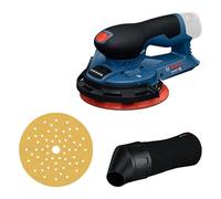 Bosch Professional 12V Levigatrice rotoorbitale a batteria GEX 12V-150-3 (incl. platorello, foglio abrasivo, anello di sicurezza, sacchetto raccoglipolvere)
