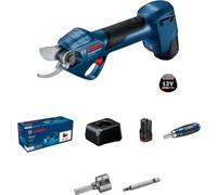 Bosch Professional 12V System GGP 12V-25 Potatore (fino a 4500 tagli per carica, motore brushless, tagli da 25 mm, con 2 batterie da 3.0 Ah)