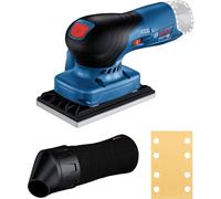 Bosch Professional 12V System Levigatrice orbitale a batteria GSS 12V-13 (compatibile con sistema di aspirazione della polvere Click & Clean Bosch, incl. 1 foglio abrasivo, sacco raccoglipolvere)
