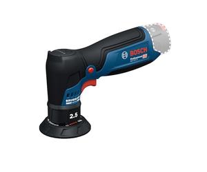 Bosch Professional 12V System Levigatrice rotoorbitale a batteria GEX 12V-77 (incl. platorello di supporto in velcro da 77 mm, chiave)