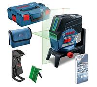 Bosch Professional 12V System Livella Laser GCL 2-50 CG,senza batteria e caricabatteria, laser verde, da interno, con app, supporto, raggio d'azione visibile fino a 20 m, in L-BOXX
