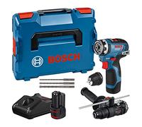 Bosch Professional 12V System Trapano-avvitatore a batt. GSR 12V-35 FC - FlexiClick System (2 batt. 3.0Ah,caricabatt.rapido GAL 12V-40, 2 access. FlexiClick, set access.,L-BOXX) - Amazon Exclusive Set