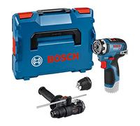 Bosch Professional 12V System Trapano-avvitatore a batt. GSR 12V-35 FC - FlexiClick System (adatt.mart.perf. GFA 12-H,attacco mand.GFA 12-H, impugn.suppl.,limitatore prof.,L-BOXX,senza batt./caricab.)