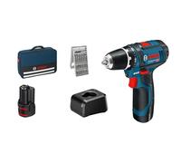 Bosch GSR 12V-15 Professional 1300 Giri/min Nero, Blu