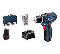 Bosch GSR 12V-15 Professional 1300 Giri/min Nero, Blu