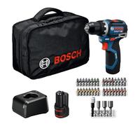 Bosch Professional 12V System Trapano-avvitatore a batteria GSR 12V-32 (Advanced KickBack Control, motore brushless, incl. 2.0 Ah, GAL 12V-20, acc., inserto P&C, borsa portautensili)