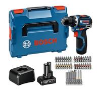 Bosch Professional 12V System Trapano-avvitatore a batteria GSR 12V-32 (Advanced KickBack Control, motore brushless, incl. 2.0 Ah, 4.0 Ah, GAL 12V-20, acc., inserto P&C, L-BOXX)