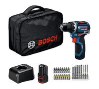 Bosch Professional 12V System Trapano-avvitatore a batteria GSR 12V-32 (Advanced KickBack Control, motore brushless, incl. 2.0 Ah, GAL 12V-20, acc., inserto P&C, borsa portautensili)