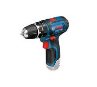 Bosch Professional 12V System Trapano-Avvitatore con Percussione a Batteria Gsb 12V-15, Batteria e Caricabatteria Non Include, in Scatola di Cartone