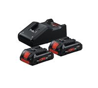 Bosch Professional 1600A01BA3 Set Iniziale 2 X Procore 4.0 Ah, Caricabatteria Gal 18V 40, Nero