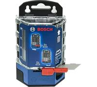 Bosch Professional 1600A01V3J 50 riserva nel Dispenser, compatibili con Il Coltello con Lame trapezoidali, Blu