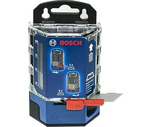 Bosch Professional 1600A01V3J 50 riserva nel Dispenser, compatibili con Il Coltello con Lame trapezoidali, Blu