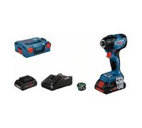 Bosch Professional 18V System Avvitatore a massa battente a batt. GDR 18V-210 C (c. serraggio: 210 Nm, incl. 1 mod. Bluetooth, 2 batt. ProCORE18V 4.0Ah, caricab. rapido L-BOXX 136), Blu