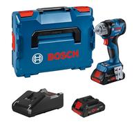 Bosch Professional 18V System Avvitat. massa battente batt. GDS 18V-320 C (coppia serr. 320 Nm e svitamento 540 Nm, incl. 2 batterie ProCORE 4.0 Ah, caricabatt., mod. Bluetooth GCY 42, in L-BOXX)