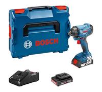 Bosch Professional 18V System Avvitatore a Massa Battente a Batteria Gdr 18V-160 C (Incl. 2 Batt. 2,0 Ah e Caricabatteria, Valigetta L-Boxx)
