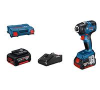 Bosch Professional 18V System Avvitatore a massa battente a batteria GDR 18V-200 (coppia max. 200 Nm, incl. 2 batterie GBA 18V 4.0Ah, caricabatteria rapido GAL 18V-40, in L-Case)