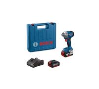Bosch Professional 18V System Avvitatore a massa battente a batteria GDS 18V-350 (kit con 2 batterie 4.0 Ah + GAL 1820, valigetta)