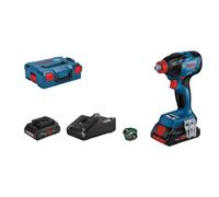 Bosch Professional 18V System Avvitatore a Massa Battente a Batteria GDX 18V-210 C (Coppia max. 210 Nm, incl. 1 mod. Bluetooth, 2 batt. ProCORE18V 4.0Ah, Caricabatt. Rapido GAL 18V-40, in L-BOXX 136)