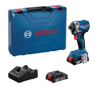 Bosch Professional 18V System Avvitatore con percussione a batteria GDR 18V-215 (incl. 2 batterie GBA 18V 2.0Ah, caricabatteria GAL 18V-20, MPP Case)