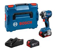 Bosch Professional 18V System Avvitatore con percussione a batteria GDR 18V-215 (incl. 2 batterie GBA 18V 4.0Ah, caricabatteria GAL 18V-40, L-BOXX)