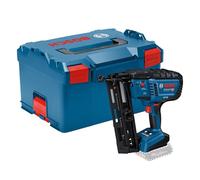 Bosch Professional 18V System Chiodatrice per legno GNH 18V-64-2 (mod. azion. singola, idonea per chiodi: 32-64 mm, 16 ga (1,6 mm) e angolo di inclinazione di 20°, senza batterie, in L-BOXX)