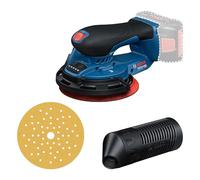 Bosch Professional 18V System Levigatrice a batteria GEX 18V-150-3 (incl. 1 carta abrasiva, 1 contenitore, 1 anello di sicurezza)