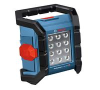 Bosch Professional 18V System Luce da cantiere a LED a batteria GLI 18V-1200 C (luminosità max. 1.200 Lumen, Connect Ready, batterie e caricabatteria non inclusi, confezione in cartone)
