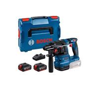 Bosch Professional 18V System Martello perforatore a batteria GBH 18V-22 (con SDS plus, ideale per praticare fori da 6 a 10 mm, incl. 2 batterie da 4.0 Ah, caricabatteria GAL 18V-40, in L-BOXX)
