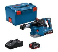 BOSCH MARTELLO PERFORATORE A BATTERIA GBH 18V-22 + GDE 18V-12 ASPIRATORE SDS PLU
