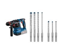 Bosch Professional 18V System Martello perforatore a batteria GBH 18V-22 X + Bosch Set di punte per martello Expert SDS Plus 7x (diametro 5-12 mm, accessori per martelli perforatori)