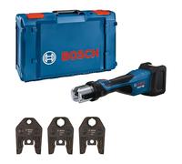 Bosch Professional 18V System Pressatrice a batteria GPT 18V-32 (32 kN potenza, raccordi in plastica fino a 110 mm, raccordi in metallo fino a 54 mm, incl. ganascia pressatrice M15, M22, M28, XL-BOXX)