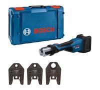 Bosch Professional 18V System Pressatrice a batteria GPT 18V-32 (32 kN potenza, raccordi in plastica fino a 110 mm, raccordi in metallo fino a 54 mm, incl. ganascia pressatrice U16, U20, U25, XL-BOXX)