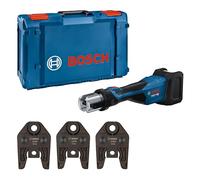 Bosch Professional 18V System Pressatrice a batteria GPT 18V-32 (32 kN potenza, raccordi plastica fino a 110 mm, raccordi in metallo fino a 54 mm, incl. ganascia pressatrice TH16, TH20, TH26, XL-BOXX)