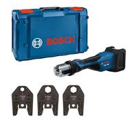 Bosch Professional 18V System Pressatrice a batteria GPT 18V-32 (32 kN potenza, raccordi plastica fino a 110 mm, raccordi in metallo fino a 54 mm, incl. ganascia pressatrice SV15, SV22, SV28, XL-BOXX)
