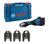 Bosch Professional 18V System Pressatrice a batteria GPT 18V-32 (32 kN potenza, raccordi plastica fino a 110 mm, raccordi metallo fino a 54 mm, incl. ganascia pressatrice RFz12, RFz16, RFz20, XL-BOXX)