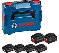 Bosch Professional 18V System Set batterie: 4 ProCORE18V 4.0Ah + 2 ProCORE18V 8.0Ah (incl. inserto L-BOXX per Starter set, L-BOXX)