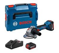 Bosch Professional 18V System Smerigliatrice angolare a batteria GWS 18V-8 (diametro disco 125 mm, incl. 2x GBA 5.0Ah, caricabatteria GAL 18V-40, L-BOXX)