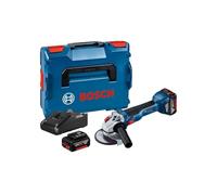 Bosch Professional 18V System Smerigliatrice Angolare Gws 18V-10 (Diametro Mola 125Mm, Incl. 2 Batterie da 0 Ah + Caricabatteria Gal 18V-40, in L-Boxx)