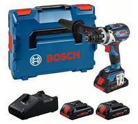Bosch Professional 18V System Trapano-avvitatore a batteria GSR 18V-110 C (coppia di serraggio max.: 110 Nm, Ø viti max.: 12 mm, incl 3 batterie ProCORE 4.0Ah, caricabatteria GAL 18V-40, in L-BOXX)