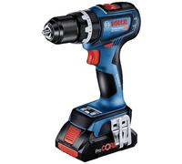 Bosch Professional 18V System Trapano con percussione a batteria GSB 18V-90 C (incl. 2 batterie ProCORE18V 4.0Ah, modulo Bluetooth Low Energy GCY 42, caricabatteria rapido GAL 18V-40, L-BOXX)