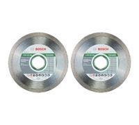 Bosch Professional 1x Disco Diamantato Standard for Ceramic, per Pietra, Piastrelle, Ceramica, Ø 115 x 22,23 x 1,6 x 7 mm, Accessori per Smeriglatrici Angolari (Confezione da 2)