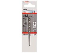 Bosch Professional 1x HSS-G Punta per Metallo (Ø 4.3 mm, Robust Line, Accessorio per trapani)
